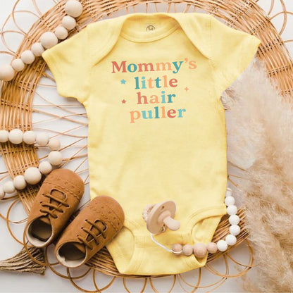 Mommy's Little Hair Puller Baby Onesie product
