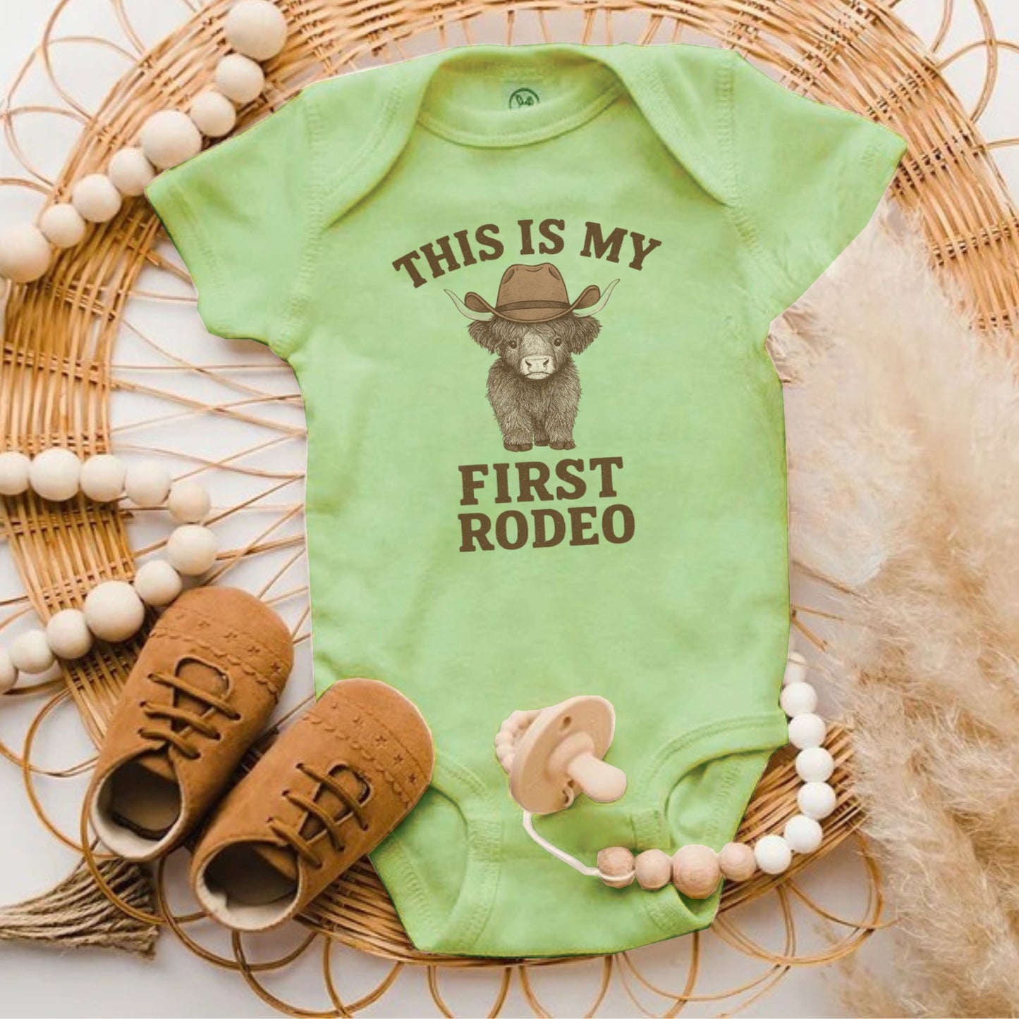 This Is My First Rodeo Baby Onesie Cute Graphic Product