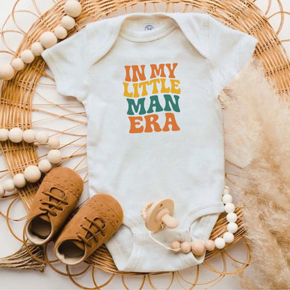 In My Little Man Era Printed Baby Onesie product