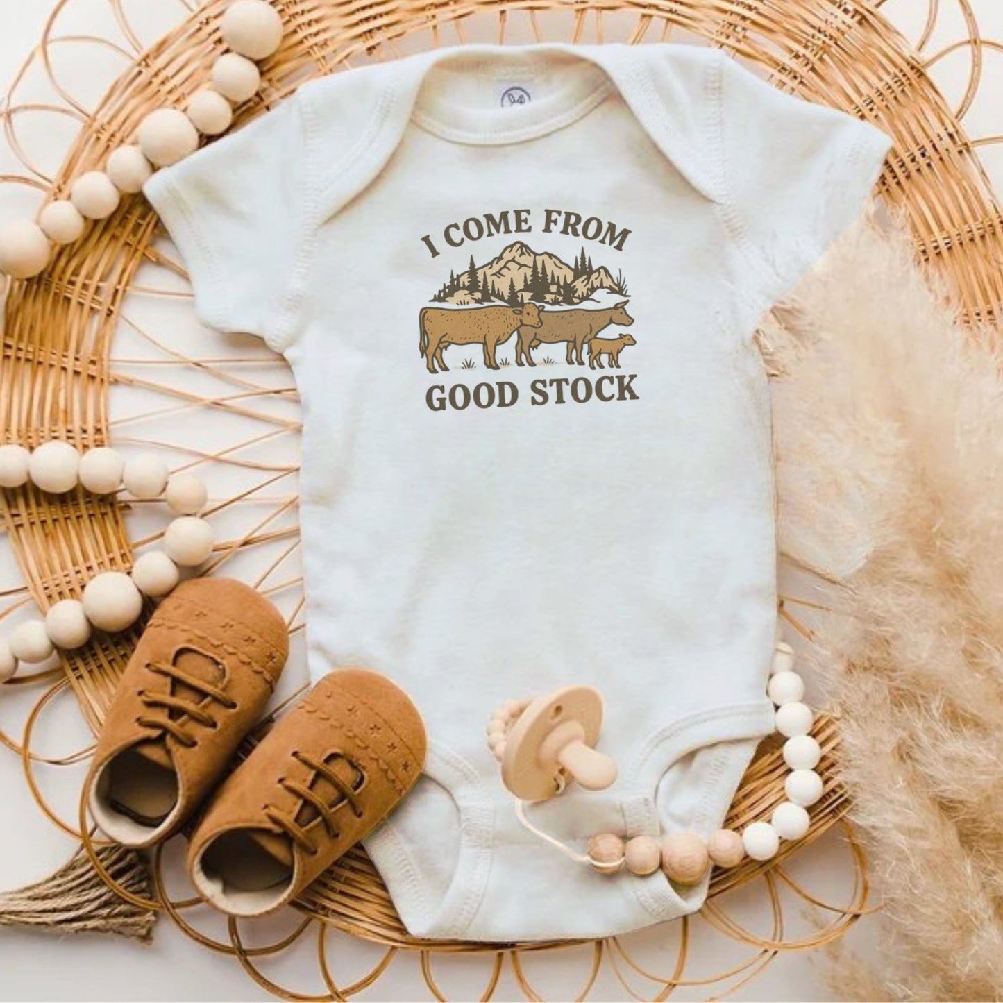 I Come From Good Stock Graphic Printed Baby product