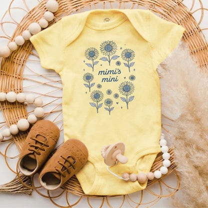Mimi's Mini Sunflower Design Baby Onesie product