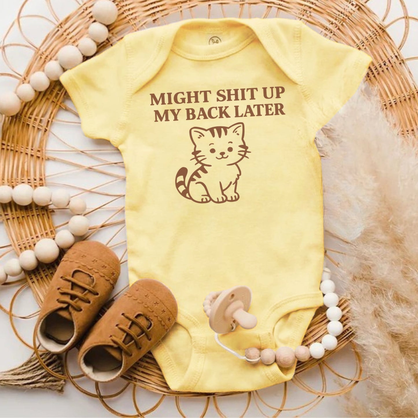 Funny Cat Print Baby Onesie Must-Have Baby Apparel