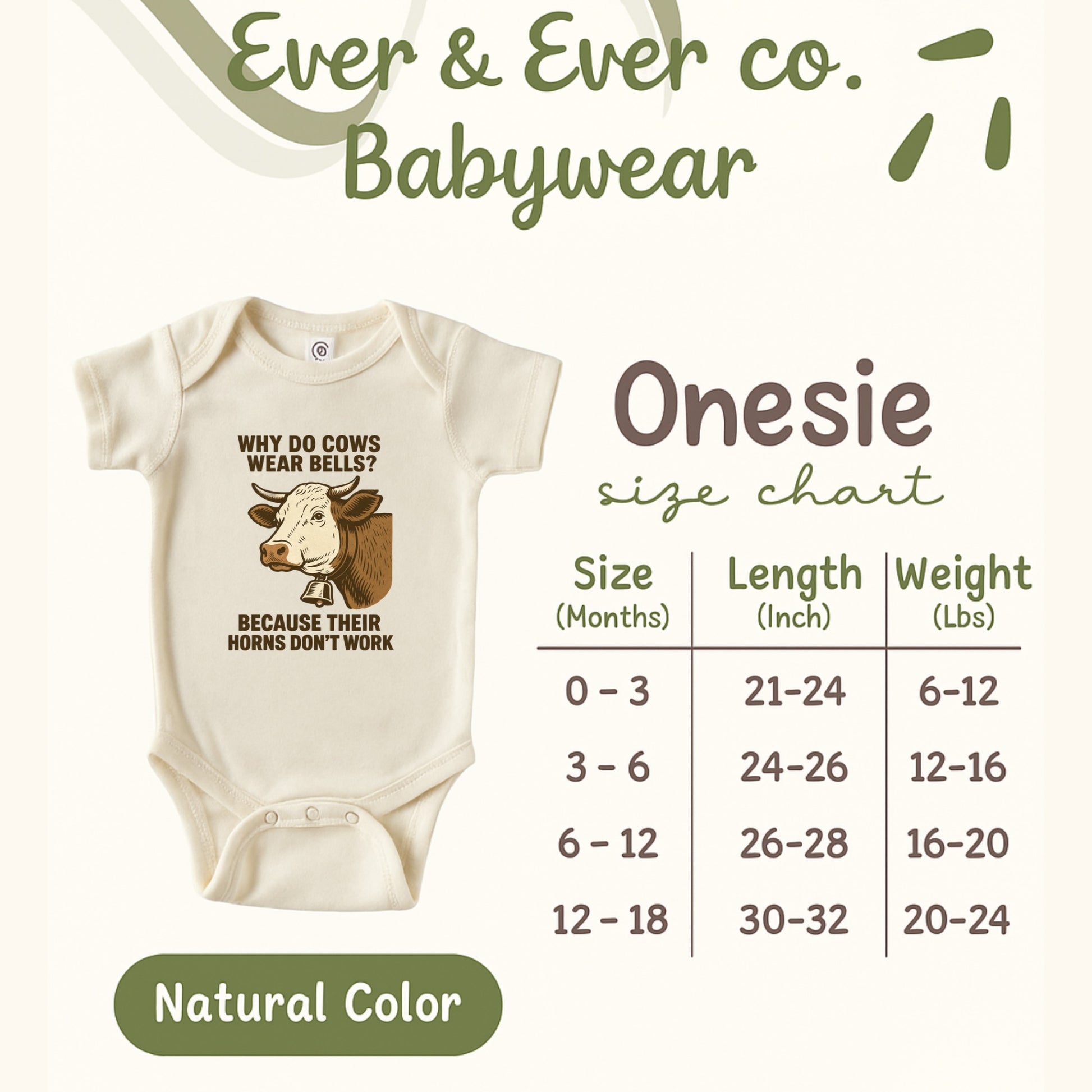 Funny Cow Baby Onesie Why Do Cows Wear Bells Product