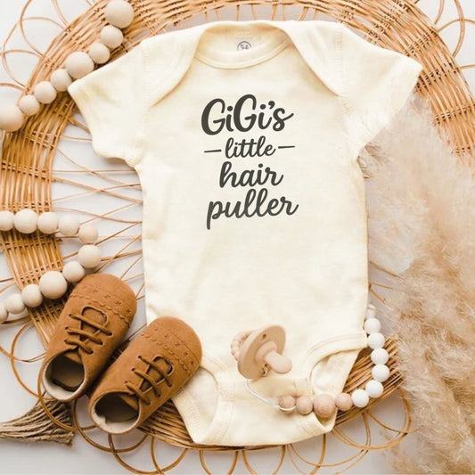 GiGi's Little Hair Puller Cute Baby Onesie product type