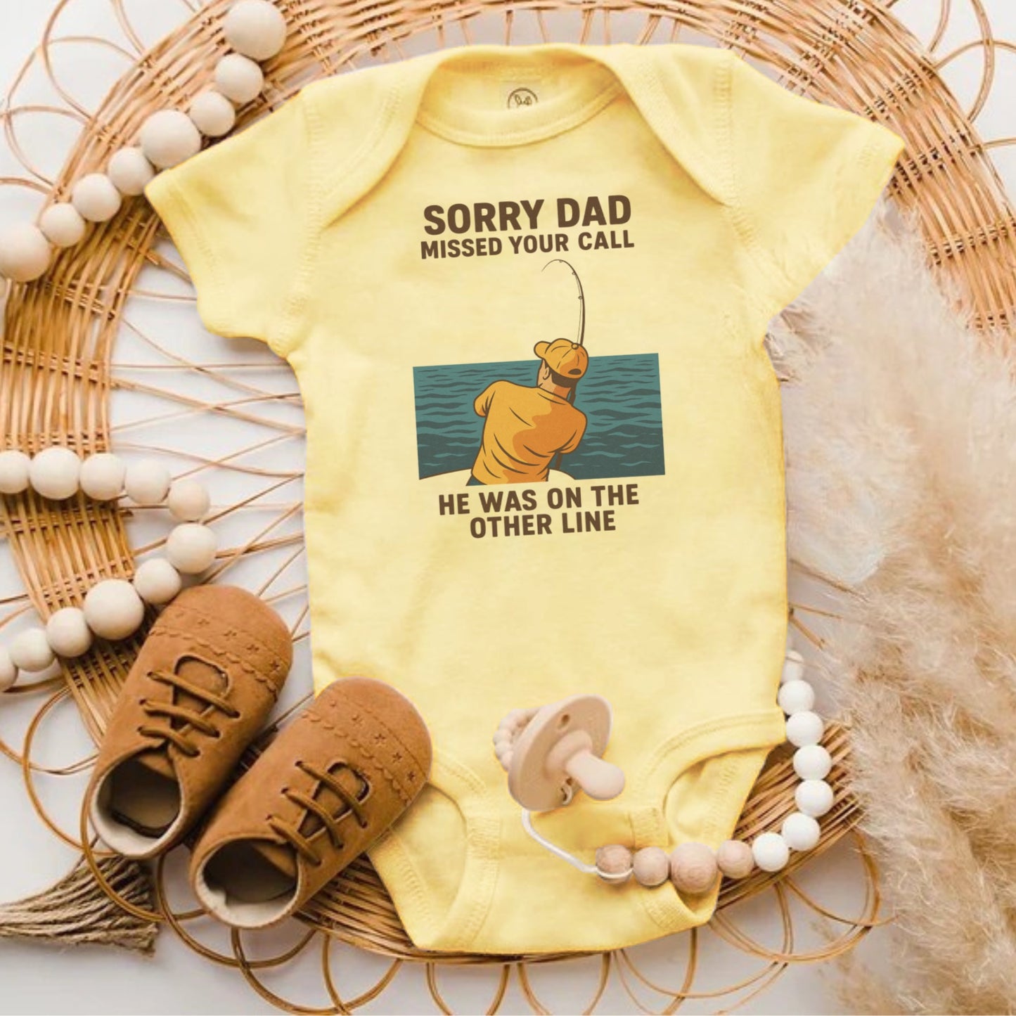 Missed Your Call Funny Design Baby Onesie Product