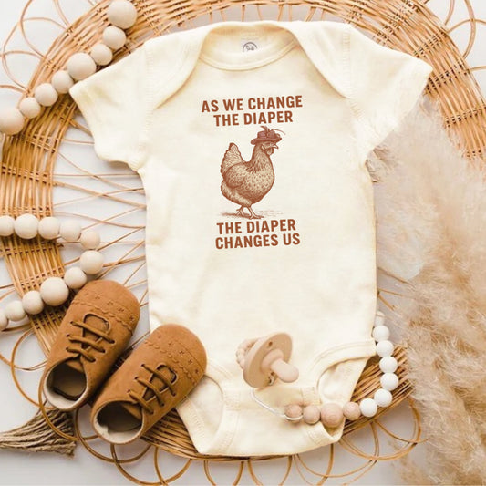 As We Change the Diaper the Diaper Changes Us baby product