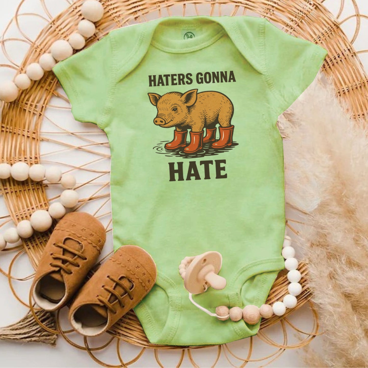 Haters Gonna Hate Printed Baby Onesie product