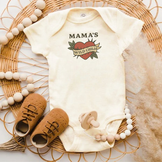 Mama's Wild Child Baby Bodysuit Baby product
