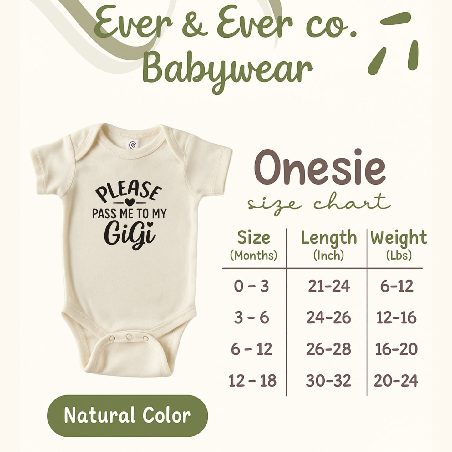 Please Pass Me To My GiGi Onesie product type