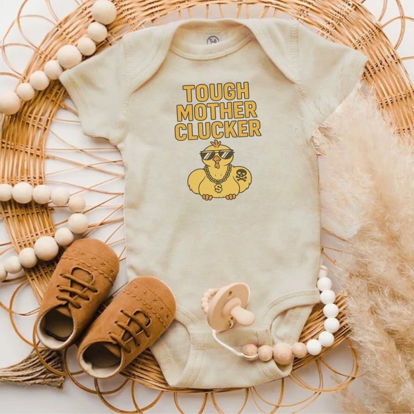 Tough Mother Clucker Cute Baby Onesie product