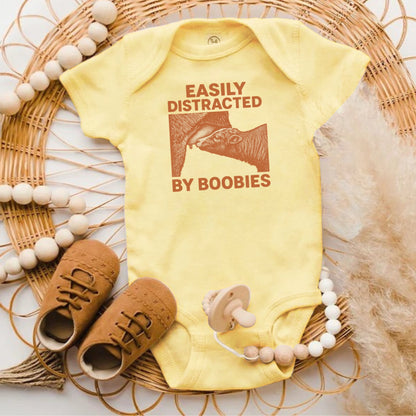 Easily Distracted By Boobies Baby Onesie product type