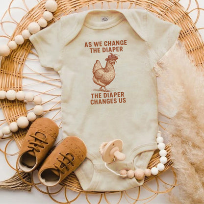 Funny Chicken Themed Baby Onesie Clothing Product