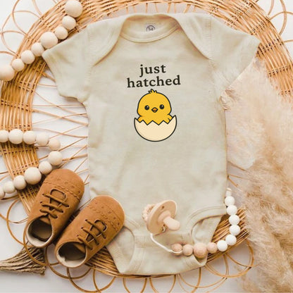 Just Hatched Baby Chick Printed Bodysuit product type