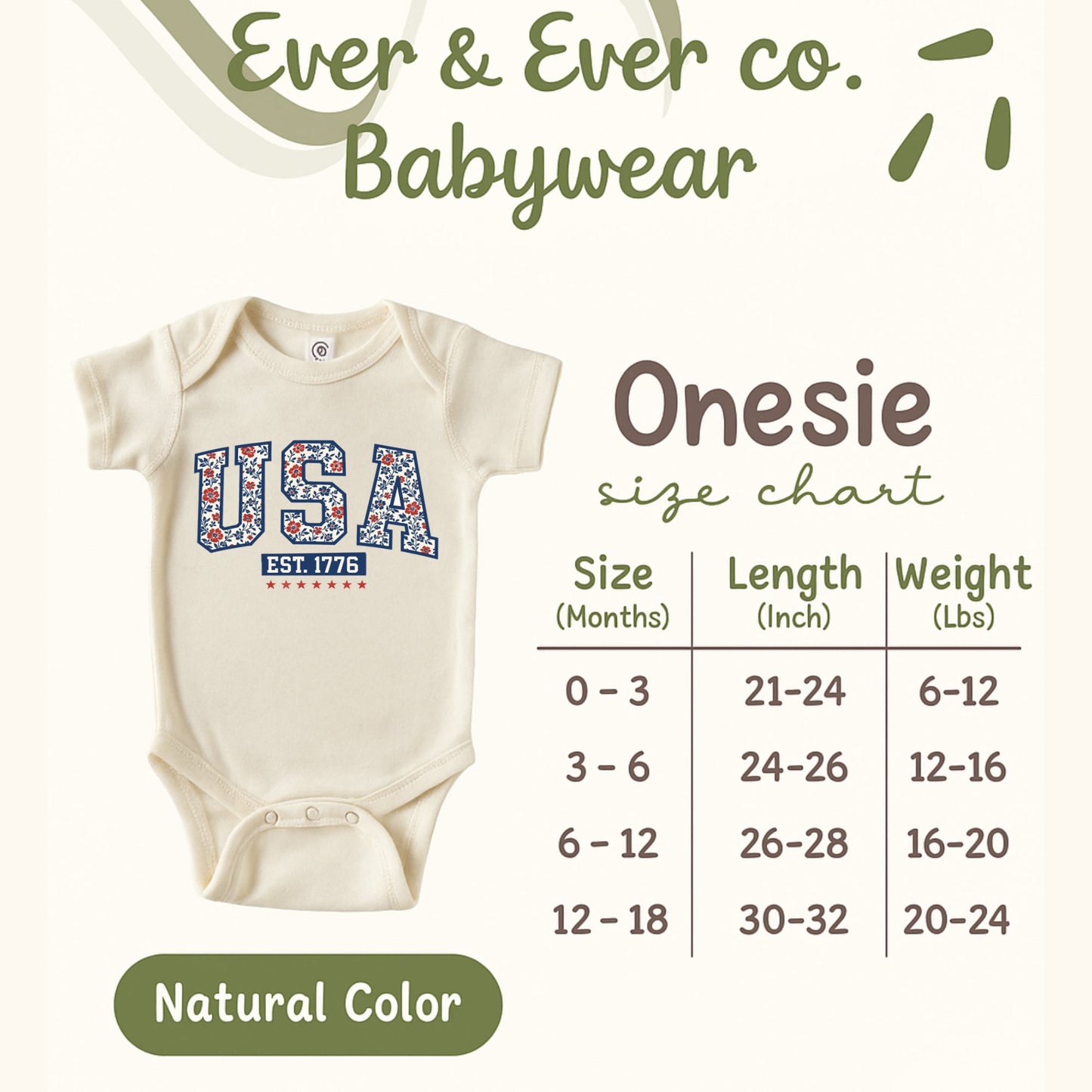 USA Graphic Baby Onesie Comfortable Babywear product