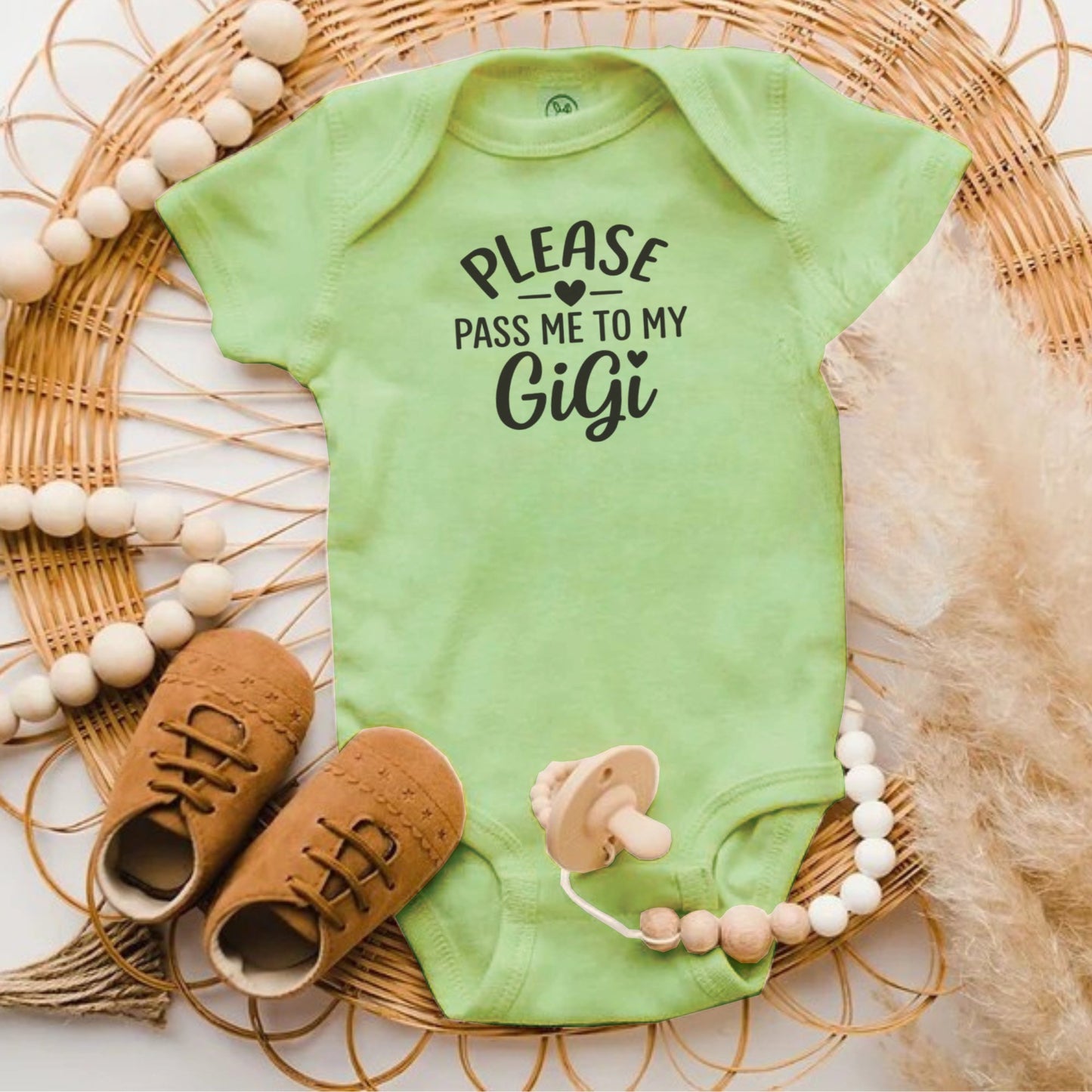 Please Pass Me To My Gigi Baby Onesie product type