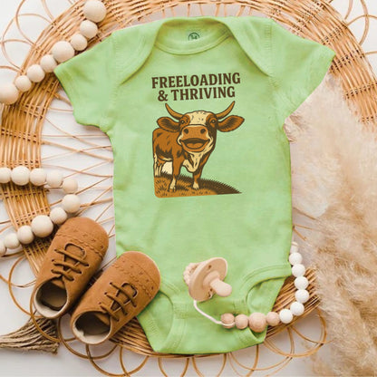 Freeloading and Thriving Graphic Baby Bodysuit product type