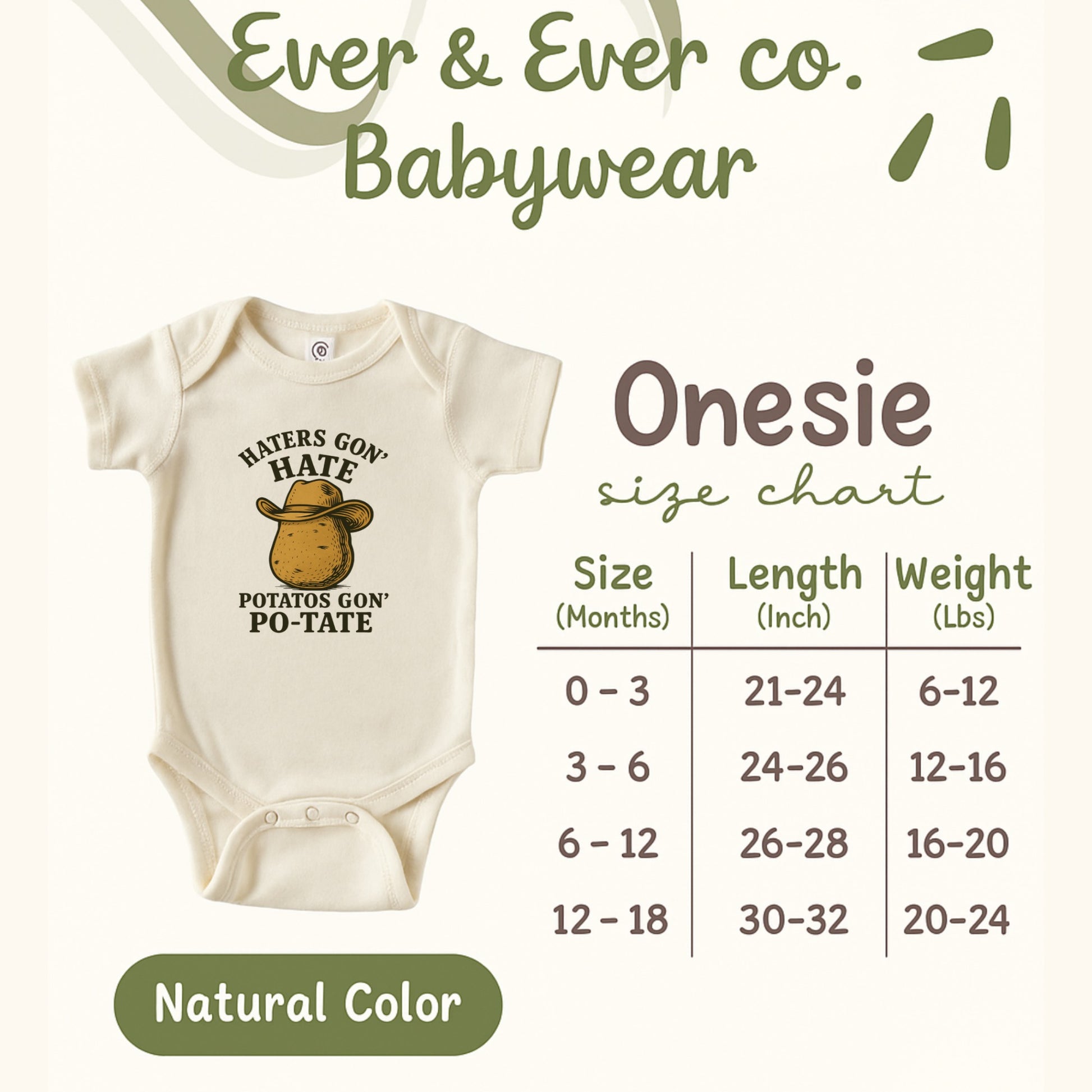 Haters Gon' Hate Potatos Gon' Po-Tate Onesie product