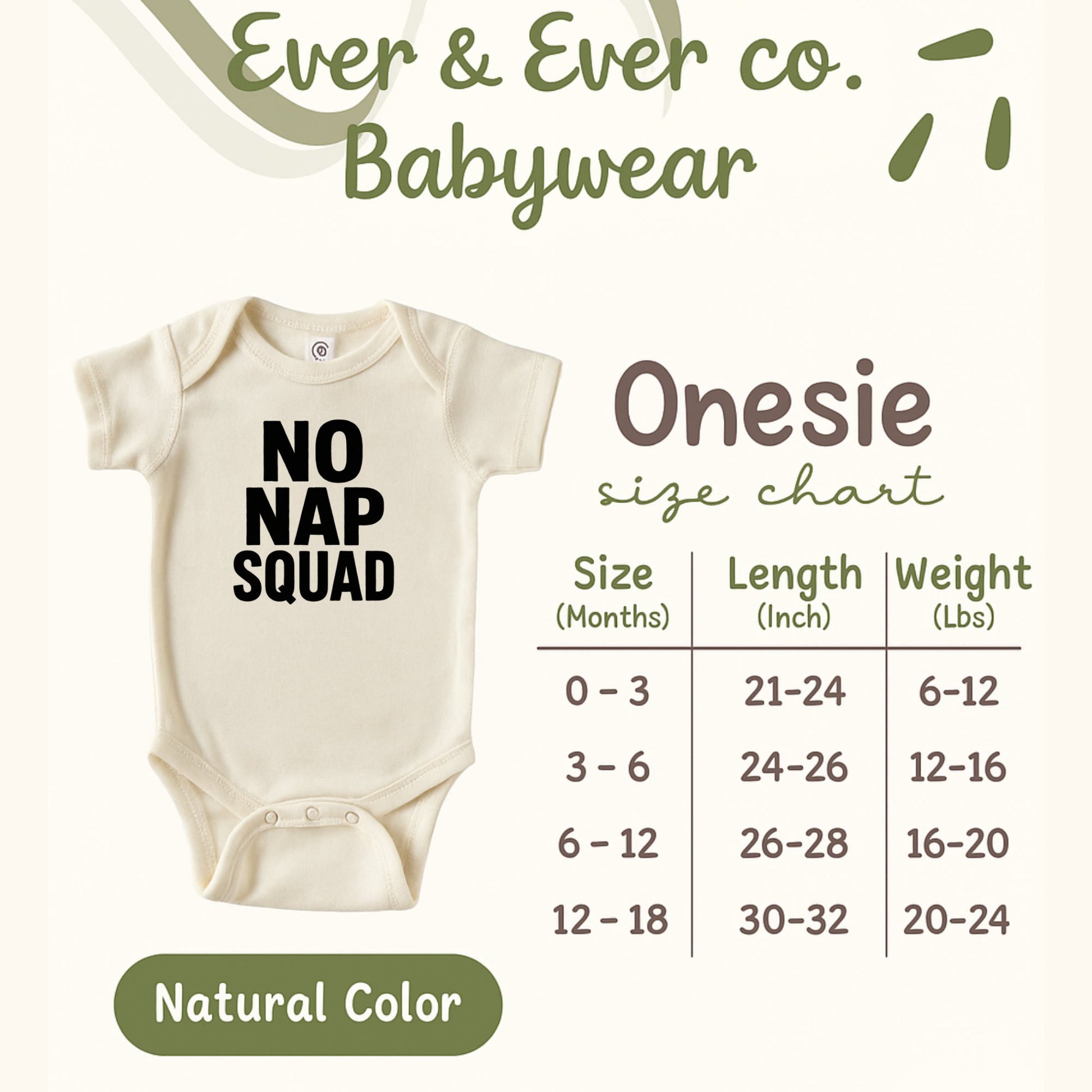 No Nap Squad Onesie Babywear product type