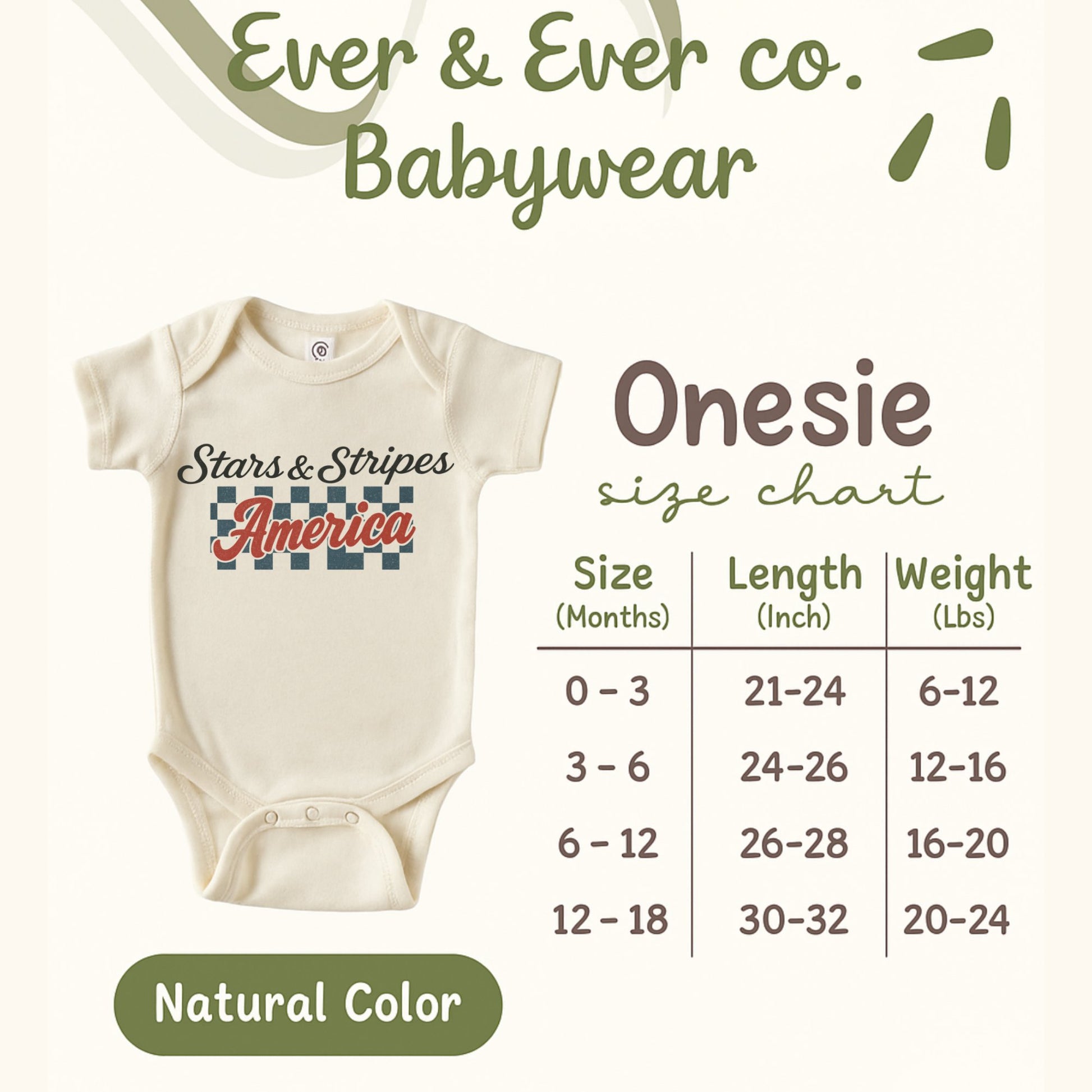 Stars and Stripes America Onesie product type