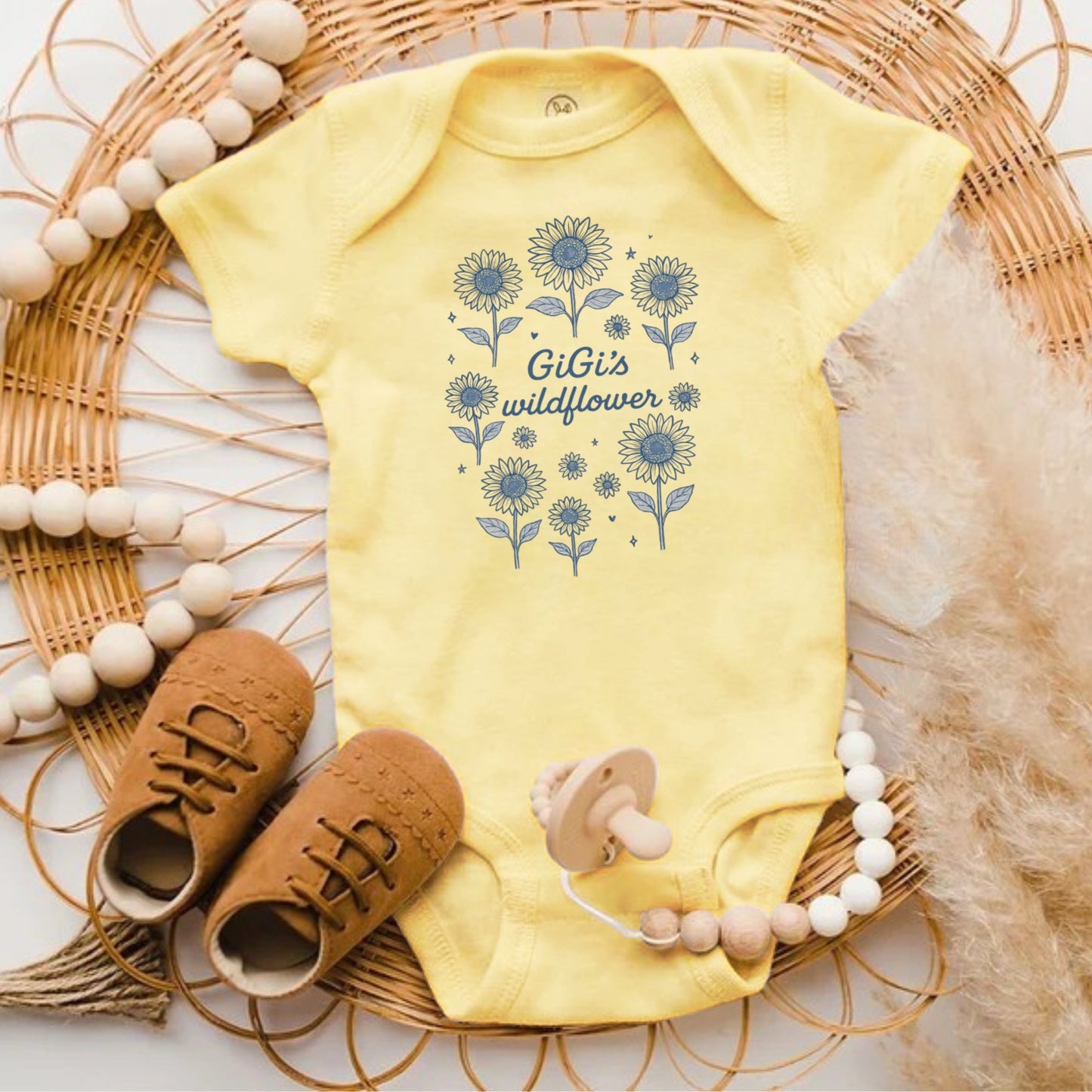GiGis Wildflower Baby Onesie One Piece Bodysuit product type