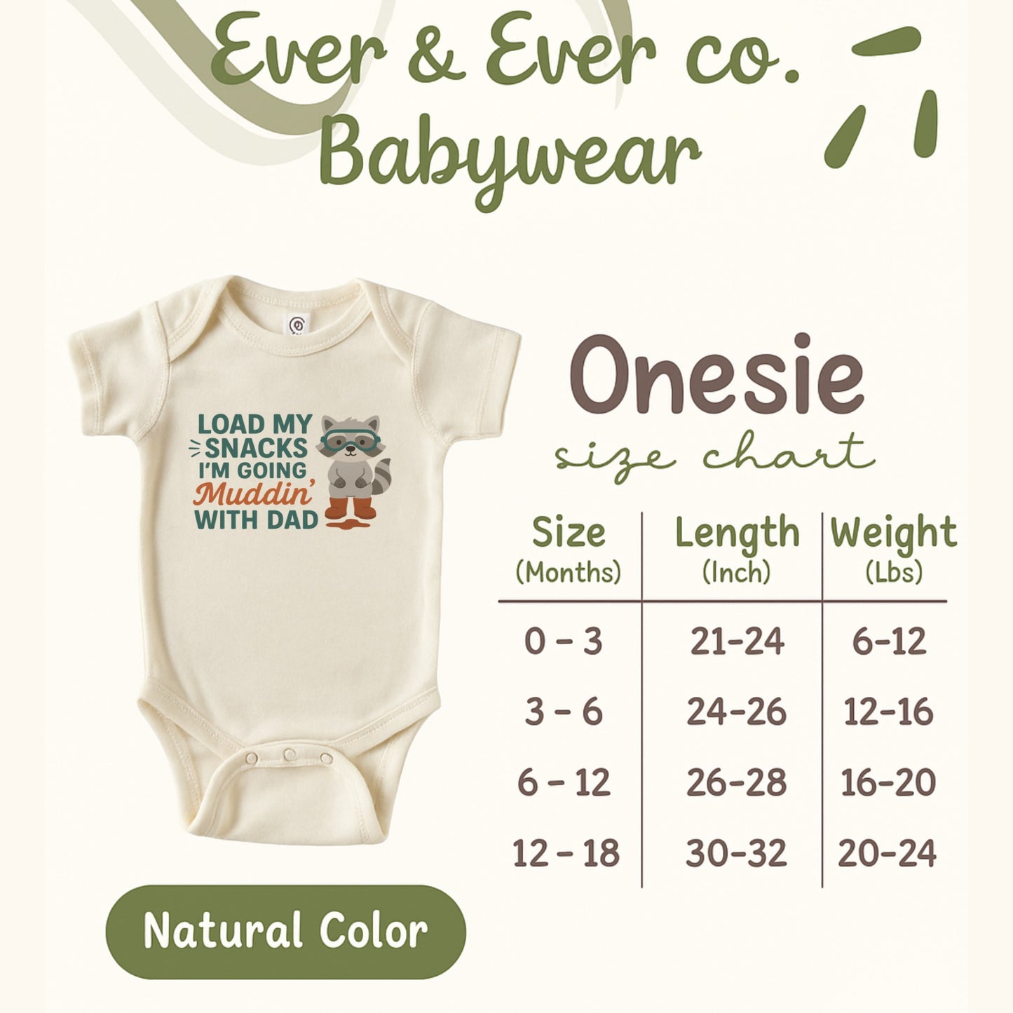 Muddi'n With Dad Fun Baby Onesie Babywear product