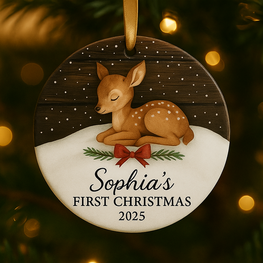 First Christmas 2025 Ornament Personalized product