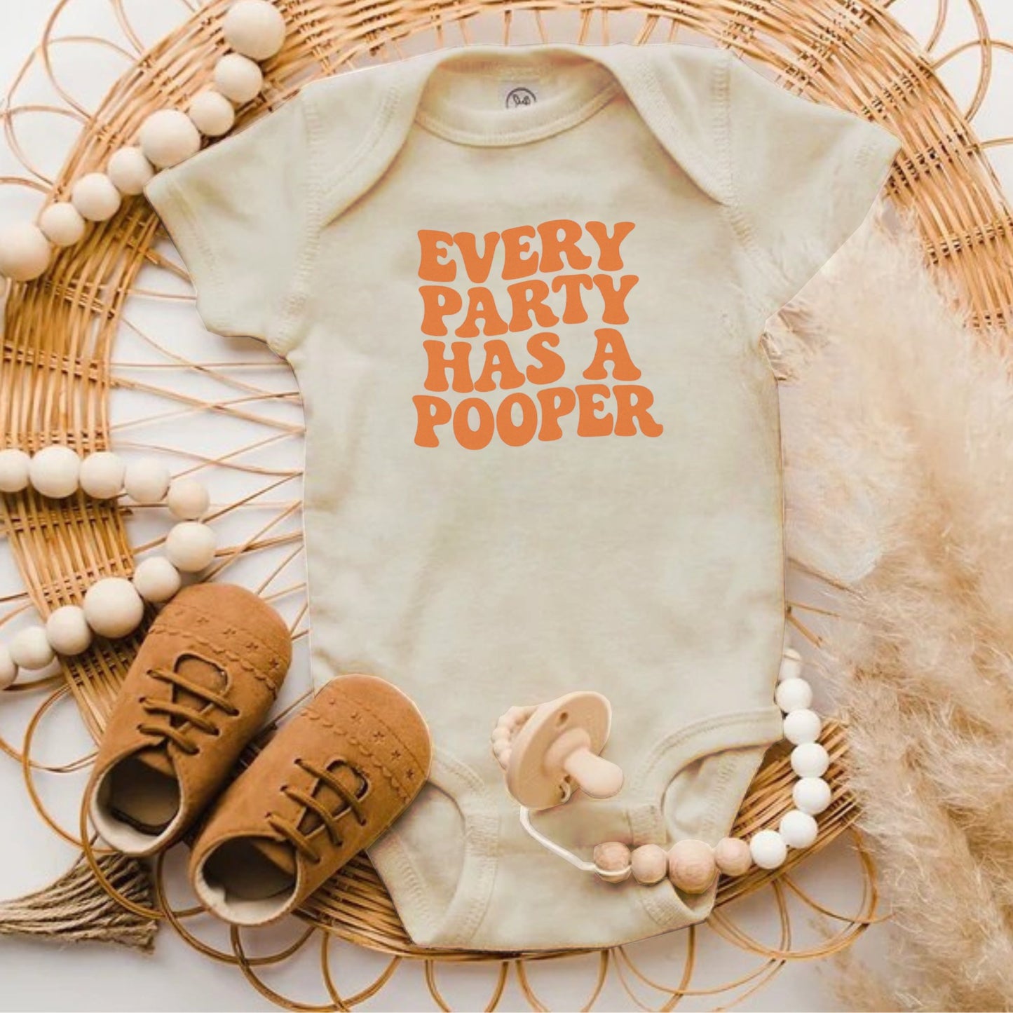 Every Party Has a Pooper Printed Baby Product