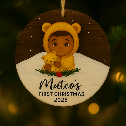Personalized Baby First Christmas Ornament product
