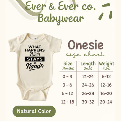 What Happens at Nanas Stays at Nanas Onesie product