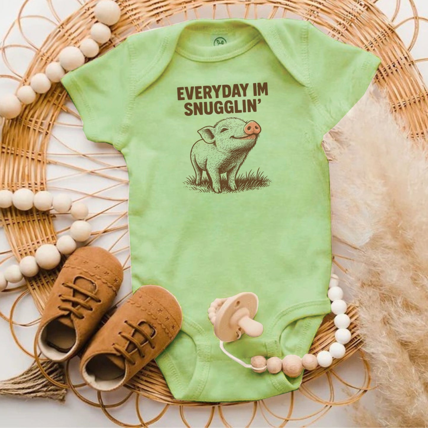 Adorable Everyday Im Snugglin Piglet Onesie product type