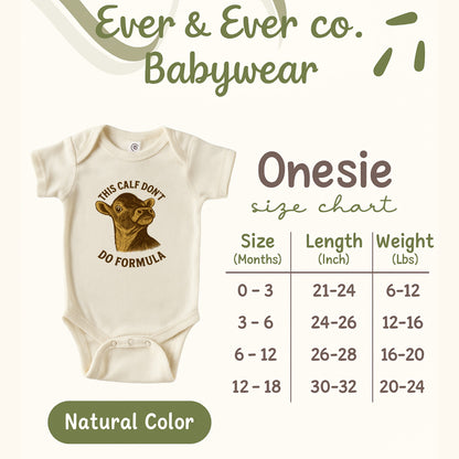 This Calf Don't Do Formula Graphic Onesie product