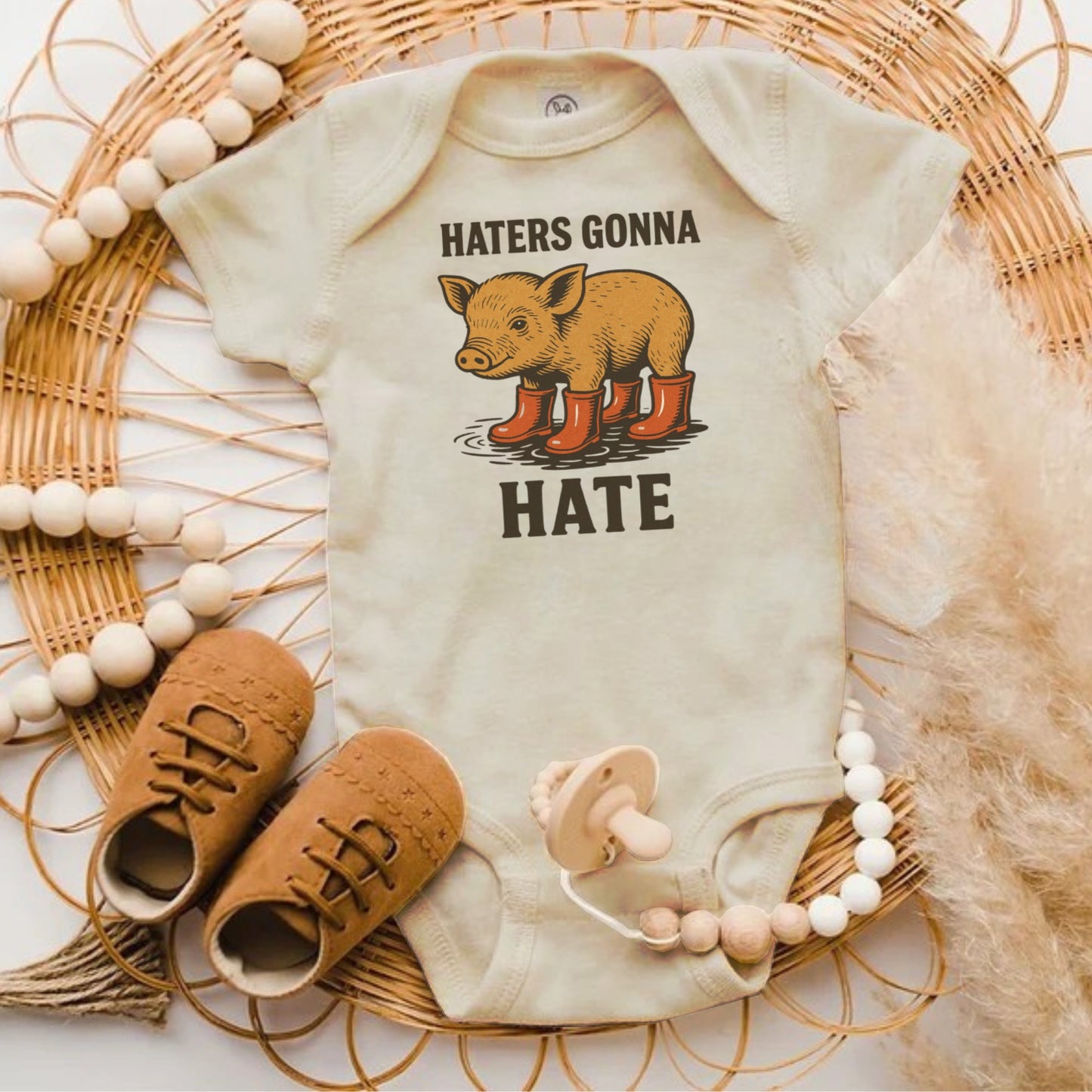 Haters Gonna Hate Adorable Baby Onesie product type