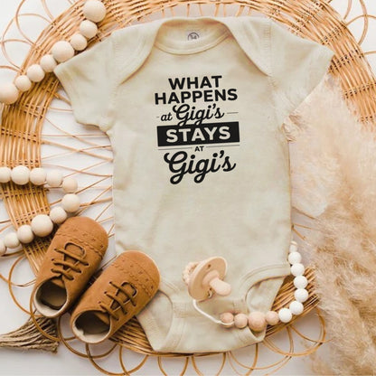 What Happens At Gigi's Stays At Gigi's Onesie product