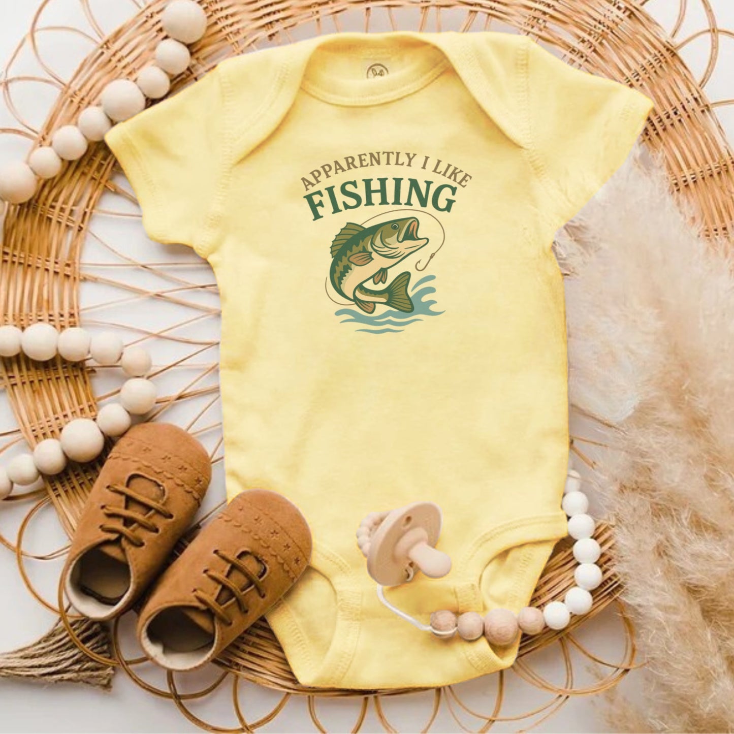Apparently I Like Fishing Infant Bodysuit Product