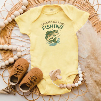 Apparently I Like Fishing Infant Bodysuit Product